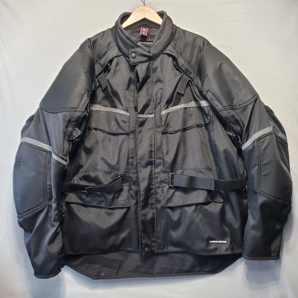 First‎ Gear Jacket Mens 3XL Black Jaunt 2 Motorcycle Touring Riding Waterproof